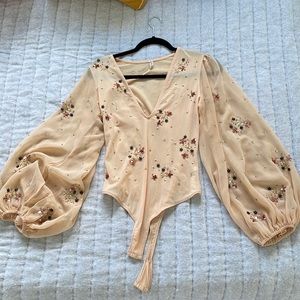 Free people embellished bodysuit